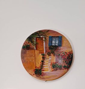 دیوارکوب سفالی 25 سانتی متر